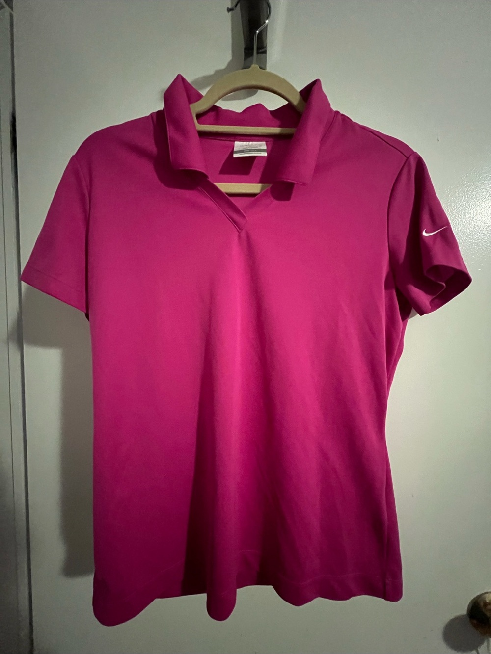 Nike Golf Women's Hot Pink Short-Sleeve Polo Dri-Fit Top